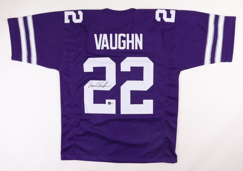 Deuce Vaughn Signed Kansas State Wildcats Jersey (Beckett) Dallas Cowboys R.B.