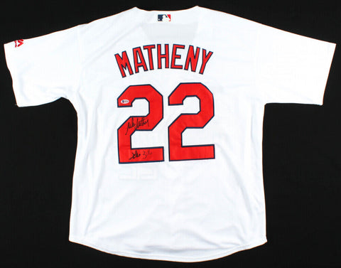 Mike Matheny Signed St Louis Cardinals Jersey (Beckett COA) Card Manager 6 years