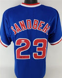 Ryne Sandberg "HOF 05" Signed Chicago Cubs Jersey (JSA COA) 10xAll Star 2nd Base