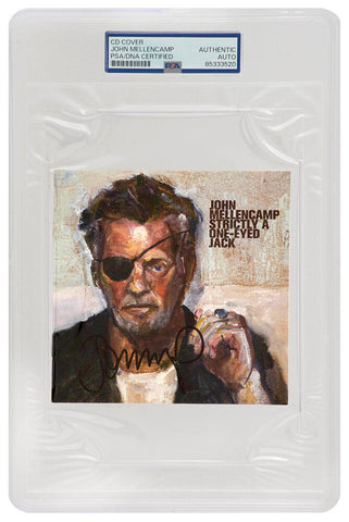 John Mellencamp Signed 'Strictly A One-Eyed Jack' 5x5 CD Cover - (PSA/DNA)