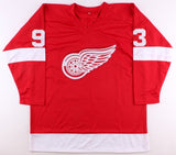 Johan Franzen Signed Detroit Red Wings Jersey Inscribed "The Mule" (JSA COA)