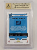 Daniel Jones Giants Signed 2019 Donruss Rated Rookie Card #304 BGS 9.5 / 10