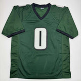 Autographed/Signed Bryce Huff Philadelphia Green Football Jersey JSA COA