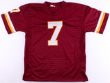 Joe Theismann Signed Washington Redskins Career Highlight Stat Jersey (PSA COA)