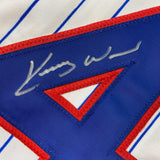 Autographed/Signed Kerry Wood Chicago Pinstripe Baseball Jersey PSA/DNA COA