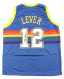 Lafayette "Fat" Lever Signed Denver Nuggets Jersey (JSA COA) 2xAll Star Guard