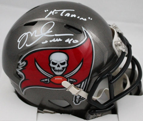 Mike Alstott Signed Buccaneers 97-13 Speed Mini Helmet w/A-Train-Beckett W Holo