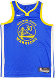 WARRIORS STEPHEN CURRY AUTOGRAPHED NIKE SWINGMAN ICON JERSEY 48 JSA 234044