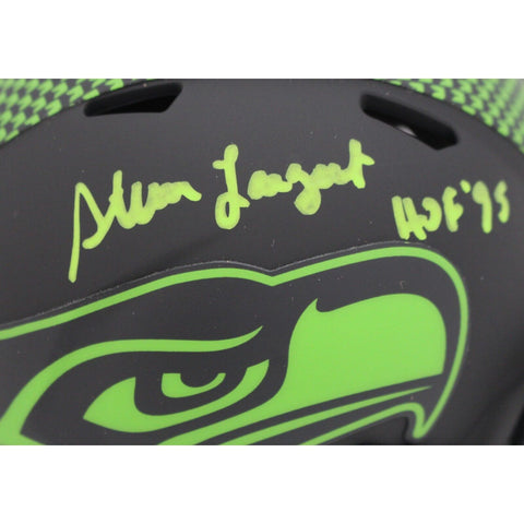 Steve Largent Autographed Seattle Seahawks Eclipse Mini Helmet Beckett 48128