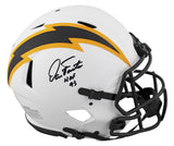 Chargers Dan Fouts "HOF 93" Signed Lunar Full Size Speed Proline Helmet BAS Wit