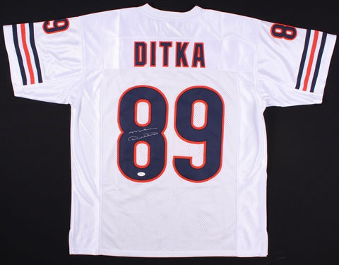 Mike Ditka Signed Chicago Bears White Home Jersey (JSA COA) "Da Coach"