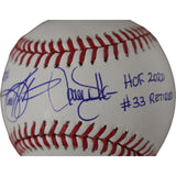 Todd Helton Larry Walker Autographed Colorado Rockies OML Baseball Beckett 47623