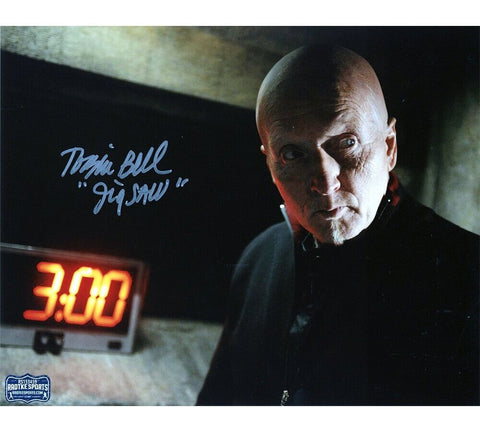 Tobin Bell Signed Saw Movie Unframed 8x10 Photo with "Jigsaw" Inscription