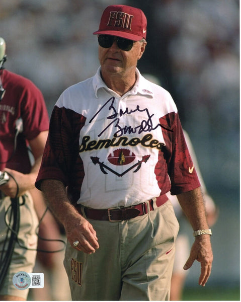 Bobby Bowden Autographed Florida State Seminoles 8x10 Photo Beckett #8