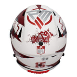 Patrick Mahomes Autographed "SB LIV MVP" Chiefs Ripped Speed Flex Helmet Beckett