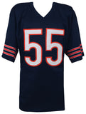 Lance Briggs (CHICAGO BEARS) Signed Navy Custom Jersey - (SCHWARTZ SPORTS COA)