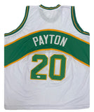 Gary Payton The Glove Autographed Green / White #20 Custom Jersey JSA Witnessed