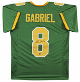 Oregon Dillon Gabriel Authentic Signed Green Pro Style Jersey BAS Witnessed