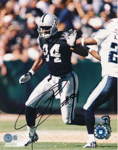 Jerry Porter Signed/Autographed 8x10 Photo Las Vegas Raiders Beckett 183524