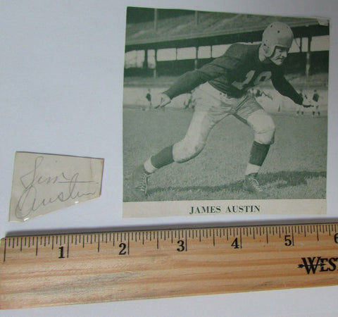 James Austin St. Mary's/Brooklyn Dodgers/Lions Signed Cut PSA/DNA 145022