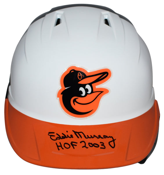 EDDIE MURRAY SIGNED BALTIMORE ORIOLES FULL SIZE BASEBALL BATTING HELMET BECKETT