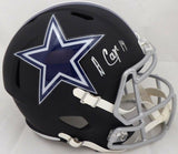 Amari Cooper Autographed Cowboys Matte Black Full Size Speed Helmet JSA WP301497