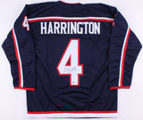 Scott Harrington Signed Blue Jackets Jersey (Beckett COA) Columbus Defenseman