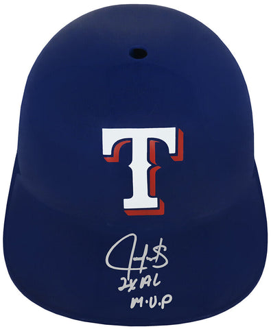 Juan Gonzalez Signed Rangers Rep Souvenir Batting Helmet w/2x AL MVP - (SS COA)