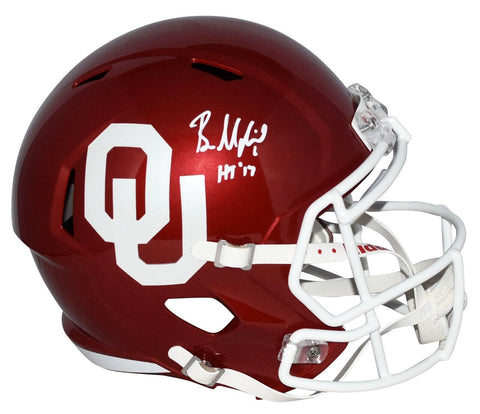 BAKER MAYFIELD SIGNED OKLAHOMA SOONERS FULL SIZE SPEED HELMET BECKETT W/ HT 17