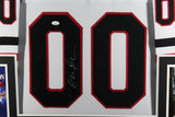 CHEVY CHASE CLARK GRISWOLD (Blackhawks SKYLINE) Signed Auto Framed Jersey JSA