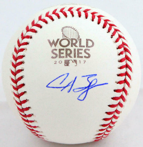 Alex Bregman Autographed Rawlings OML 2017 WS Baseball- Beckett W Hologram *Blue