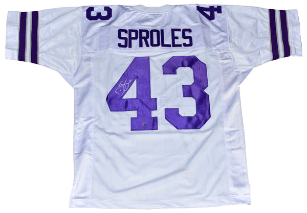 DARREN SPROLES AUTOGRAPHED KANSAS STATE WILDCATS #43 WHITE JERSEY GTSM