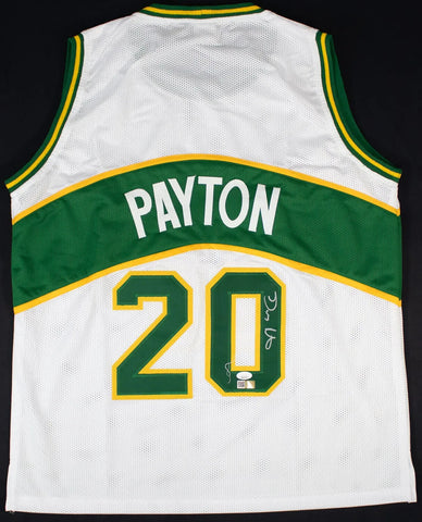 Gary Payton Signed Seattle Supersonics Jersey (JSA COA) 2006 NBA Champ Guard