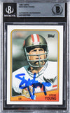 49ers Steve Young Authentic Signed 1988 Topps #39 Card Autographed BAS Slabbed