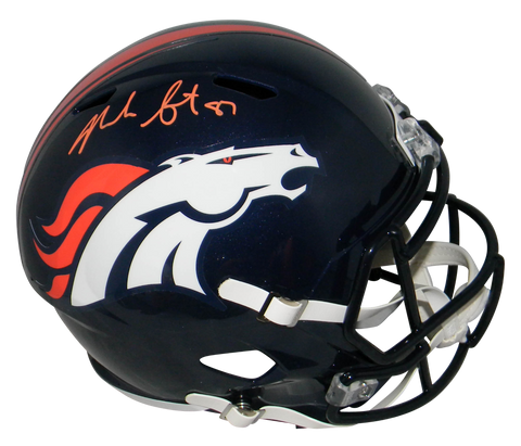 NOAH FANT AUTOGRAPHED DENVER BRONCOS FULL SIZE SPEED HELMET BECKETT