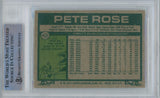 Pete Rose Autographed/Signed 1977 Topps 450 Trading Card Beckett 47159