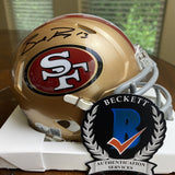 BROCK PURDY AUTOGRAPHED SIGNED SAN FRANCISCO 49ERS MINI HELMET BECKETT