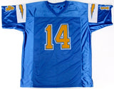 Dan Fouts Signed Chargers Jersey (JSA COA) 6xPro Bowl (1979-1983, 1985) 254 TD's