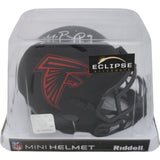 Michael Penix Autographed Atlanta Falcons Eclipse Mini Helmet Beckett 48011