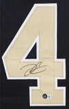 Derek Carr Authentic Signed Black Pro Style Framed Jersey Autographed BAS Wit