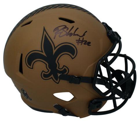 Rashid Shaheed Autographed Saints 2023 STS Full Size Speed Helmet Beckett