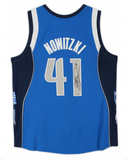 Dirk Nowitzki Autographed HOF Patch Mavericks Blue Nike Jersey Fanatics