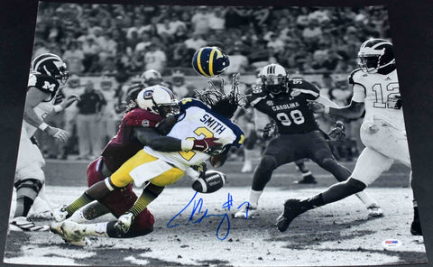 JADEVEON CLOWNEY SIGNED SOUTH CAROLINA GAMECOCKS VS MICHIGAN 16x20 PHOTO PSA