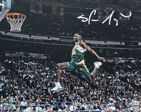 Shawn Kemp Signed Seattle Super Sonics 16x20 Photo Beckett 42827