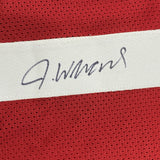 Autographed/Signed Jameson Williams Alabama Red College Football Jersey JSA COA