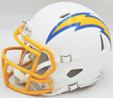 JUSTIN HERBERT AUTOGRAPHED LOS ANGELES CHARGERS WHITE SPEED MINI HELMET 220576