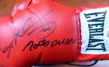 BOXING GREATS AUTOGRAPHED GLOVE 3 SIGS LEONARD, HEARNS & DURAN LH PSA/DNA 113695