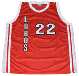 MICHAEL COOPER AUTOGRAPHED NEW MEXICO LOBOS #22 BASKETBALL JERSEY TRISTAR