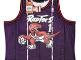 RAPTORS TRACY MCGRADY AUTOGRAPHED PURPLE AUTHENTIC M&N 1998-99 JERSEY XL BECKETT