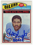 Robert Brazile Signed Oilers 1977 Topps Football Card #240 w/HOF'18 - (SS COA)